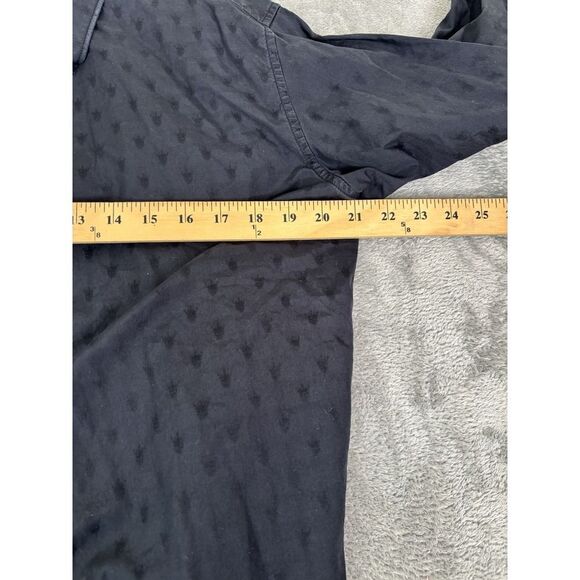 Robert Graham Long Sleeve Button Down Shirt Men's Size Large Blue Flip Cuff - Picture 9 of 11